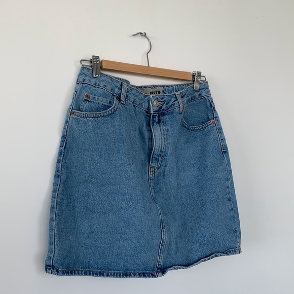 Denim mini skirt | Topshop - Picture 1 of 2